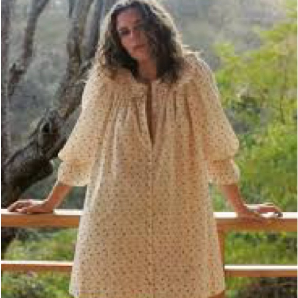 Christy Dawn Cream Floral Mini Dress